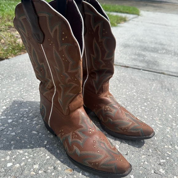 Laredo Adrian Western Boot Tan Womens Size 11M - Picture 1 of 9